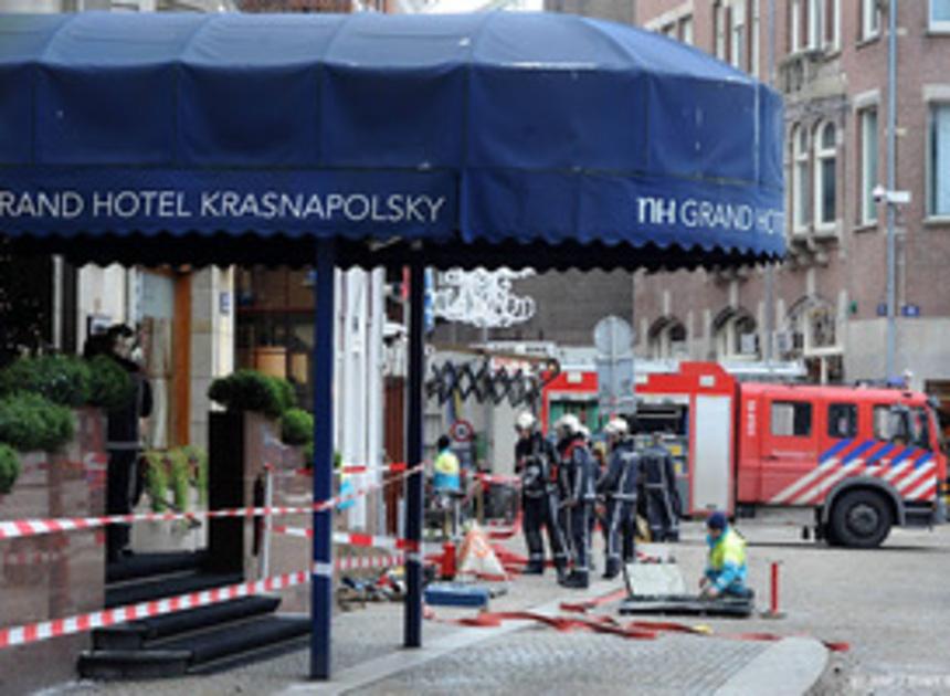 Hotel Krasnapolsky in Amsterdam ontruimd vanwege brand